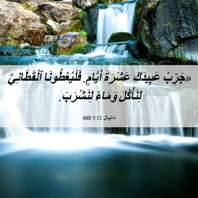Picture 06 - دَانِيآل 1:12 AVD - «جَرِّبْ عَبِيدَكَ - Bible Verse Picture