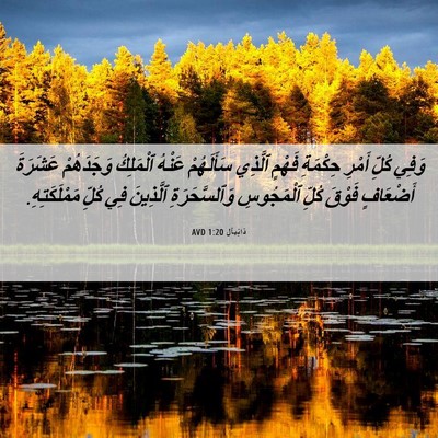 Picture 06 - دَانِيآل 1:20 AVD - وَفِي كُلِّ أَمْرِ - Bible Verse Picture
