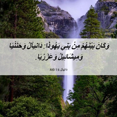 Picture 06 - دَانِيآل 1:6 AVD - وَكَانَ بَيْنَهُمْ مِنْ - Bible Verse Picture