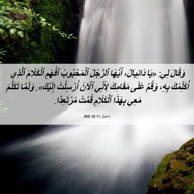 Picture 06 - دَانِيآل 10:11 AVD - وَقَالَ لِي: «يَا - Bible Verse Picture