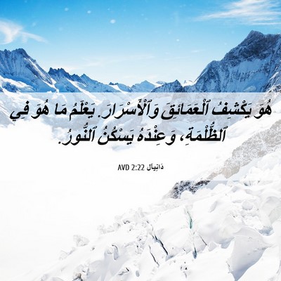 Picture 06 - دَانِيآل 2:22 AVD - هُوَ يَكْشِفُ - Bible Verse Picture