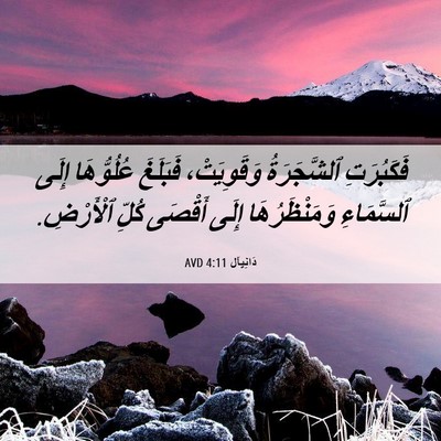 Picture 06 - دَانِيآل 4:11 AVD - فَكَبُرَتِ ٱلشَّجَرَةُ - Bible Verse Picture