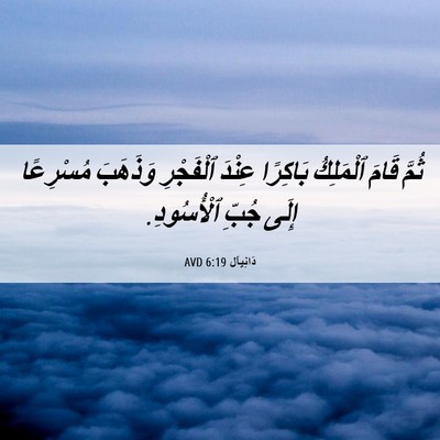 Picture 06 - دَانِيآل 6:19 AVD - ثُمَّ قَامَ ٱلْمَلِكُ - Bible Verse Picture