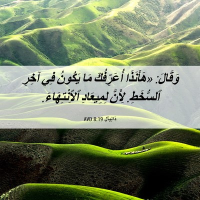 Picture 06 - دَانِيآل 8:19 AVD - وَقَالَ: «هَأَنَذَا - Bible Verse Picture