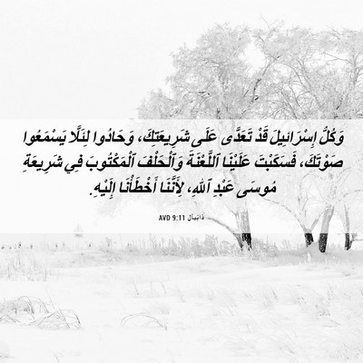Picture 06 - دَانِيآل 9:11 AVD - وَكُلُّ إِسْرَائِيلَ قَدْ - Bible Verse Picture