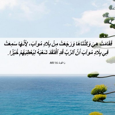 Picture 06 - رَاعُوث 1:6 AVD - فَقَامَتْ هِيَ - Bible Verse Picture