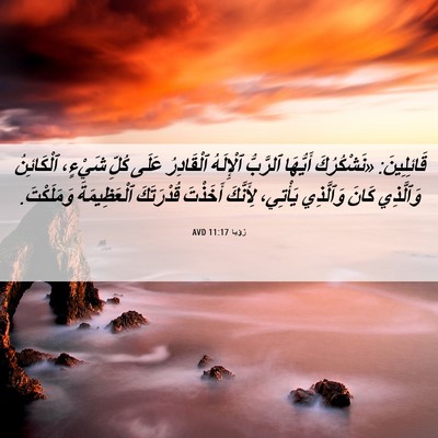 Picture 06 - رُؤيا 11:17 AVD - قَائِلِينَ: «نَشْكُرُكَ - Bible Verse Picture