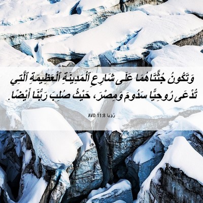 Picture 06 - رُؤيا 11:8 AVD - وَتَكُونُ جُثَّتَاهُمَا - Bible Verse Picture