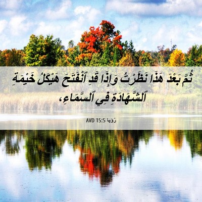 Picture 06 - رُؤيا 15:5 AVD - ثُمَّ بَعْدَ هَذَا - Bible Verse Picture
