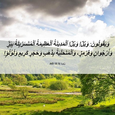 Picture 06 - رُؤيا 18:16 AVD - وَيَقُولُونَ: وَيْلٌ! - Bible Verse Picture