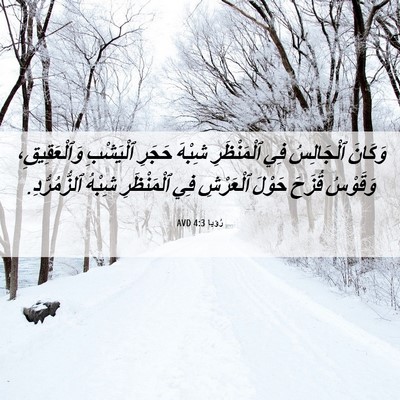 Picture 06 - رُؤيا 4:3 AVD - وَكَانَ ٱلْجَالِسُ فِي - Bible Verse Picture