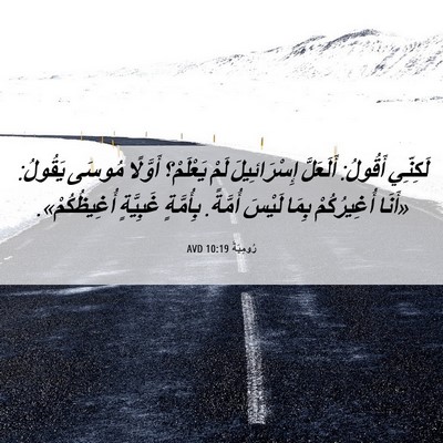 Picture 06 - رُومِيَةَ 10:19 AVD - لَكِنِّي أَقُولُ: - Bible Verse Picture