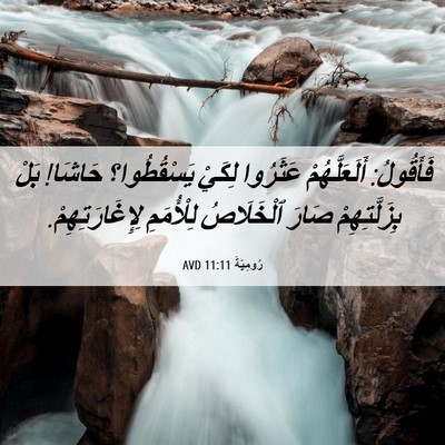 Picture 06 - رُومِيَةَ 11:11 AVD - فَأَقُولُ: أَلَعَلَّهُمْ - Bible Verse Picture