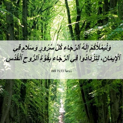 Picture 06 - رُومِيَةَ 15:13 AVD - وَلْيَمْلَأْكُمْ إِلَهُ - Bible Verse Picture