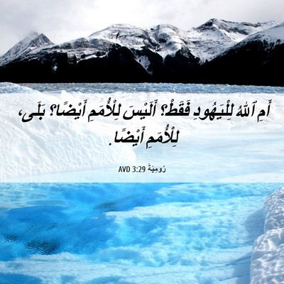 Picture 06 - رُومِيَةَ 3:29 AVD - أَمِ ٱللهُ لِلْيَهُودِ - Bible Verse Picture
