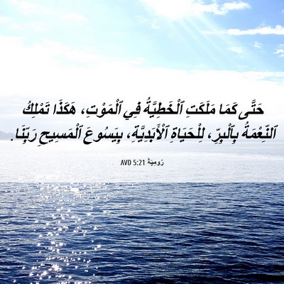 Picture 06 - رُومِيَةَ 5:21 AVD - حَتَّى كَمَا مَلَكَتِ - Bible Verse Picture