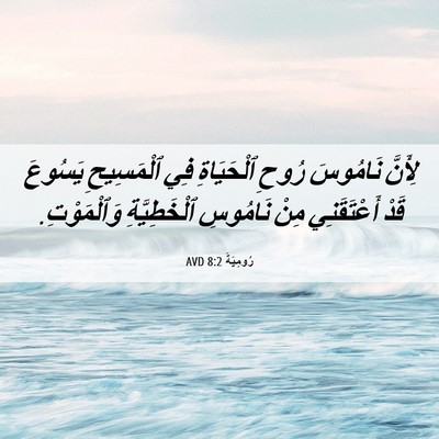 Picture 06 - رُومِيَةَ 8:2 AVD - لِأَنَّ نَامُوسَ رُوحِ - Bible Verse Picture