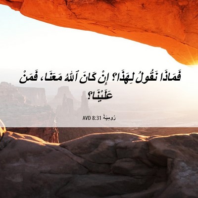 Picture 06 - رُومِيَةَ 8:31 AVD - فَمَاذَا نَقُولُ لِهَذَا؟ - Bible Verse Picture