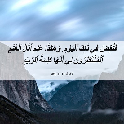 Picture 06 - زَكَريَّا 11:11 AVD - فَنُقِضَ فِي ذَلِكَ - Bible Verse Picture