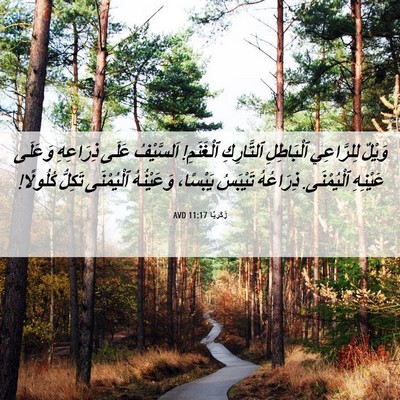 Picture 06 - زَكَريَّا 11:17 AVD - وَيْلٌ لِلرَّاعِي - Bible Verse Picture