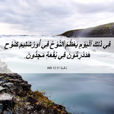 Picture 06 - زَكَريَّا 12:11 AVD - فِي ذَلِكَ ٱلْيَوْمِ - Bible Verse Picture