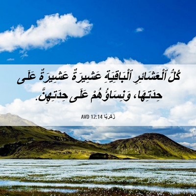 Picture 06 - زَكَريَّا 12:14 AVD - كُلُّ ٱلْعَشَائِرِ - Bible Verse Picture