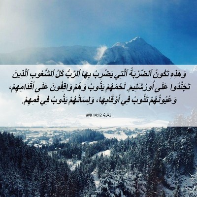 Picture 06 - زَكَريَّا 14:12 AVD - وَهَذِهِ تَكُونُ - Bible Verse Picture