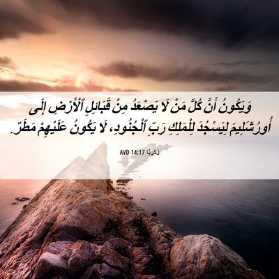 Picture 06 - زَكَريَّا 14:17 AVD - وَيَكُونُ أَنَّ كُلَّ مَنْ - Bible Verse Picture