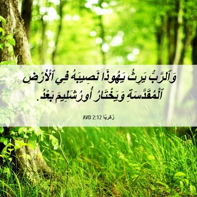 Picture 06 - زَكَريَّا 2:12 AVD - وَٱلرَّبُّ يَرِثُ - Bible Verse Picture