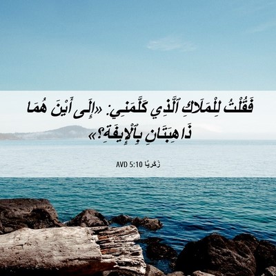 Picture 06 - زَكَريَّا 5:10 AVD - فَقُلْتُ لِلْمَلَاكِ - Bible Verse Picture