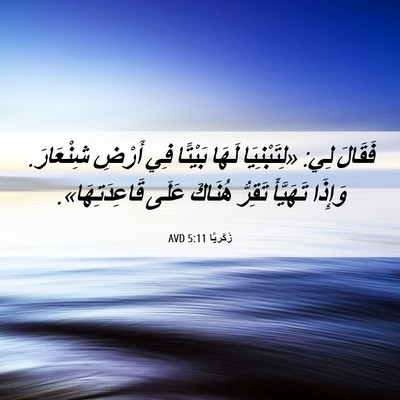Picture 06 - زَكَريَّا 5:11 AVD - فَقَالَ لِي: «لِتَبْنِيَا - Bible Verse Picture