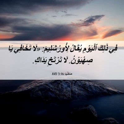 Picture 06 - صَفَنْيَا 3:16 AVD - فِي ذَلِكَ ٱلْيَوْمِ - Bible Verse Picture