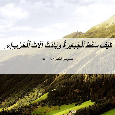 Picture 06 - صَمُوئِيلَ ٱلثَّانِي 1:27 AVD - كَيْفَ سَقَطَ - Bible Verse Picture