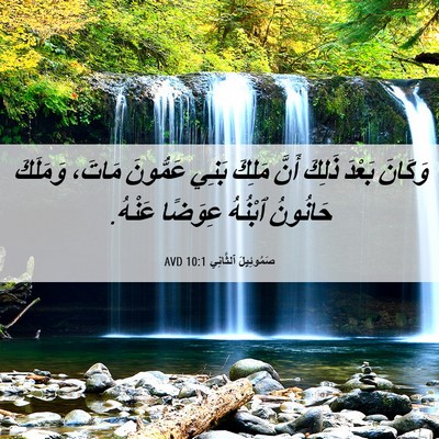 Picture 06 - صَمُوئِيلَ ٱلثَّانِي 10:1 AVD - وَكَانَ بَعْدَ ذَلِكَ - Bible Verse Picture