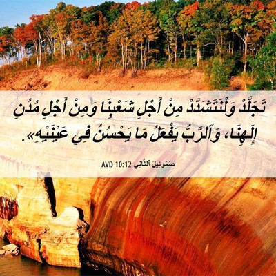 Picture 06 - صَمُوئِيلَ ٱلثَّانِي 10:12 AVD - تَجَلَّدْ وَلْنَتَشَدَّدْ - Bible Verse Picture