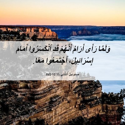 Picture 06 - صَمُوئِيلَ ٱلثَّانِي 10:15 AVD - وَلَمَّا رَأَى أَرَامُ - Bible Verse Picture