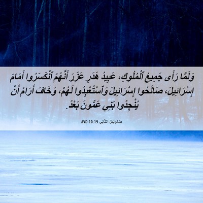 Picture 06 - صَمُوئِيلَ ٱلثَّانِي 10:19 AVD - وَلَمَّا رَأَى جَمِيعُ - Bible Verse Picture