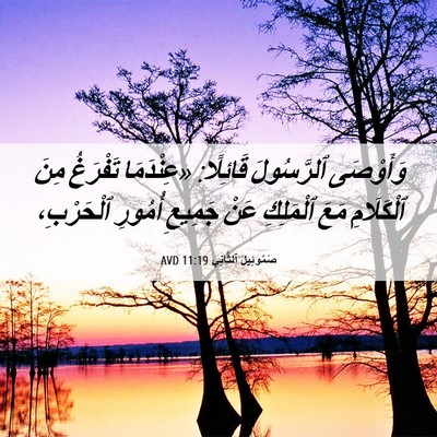 Picture 06 - صَمُوئِيلَ ٱلثَّانِي 11:19 AVD - وَأَوْصَى ٱلرَّسُولَ - Bible Verse Picture