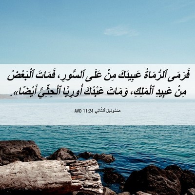 Picture 06 - صَمُوئِيلَ ٱلثَّانِي 11:24 AVD - فَرَمَى ٱلرُّمَاةُ - Bible Verse Picture