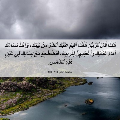 Picture 06 - صَمُوئِيلَ ٱلثَّانِي 12:11 AVD - هَكَذَا قَالَ ٱلرَّبُّ: - Bible Verse Picture