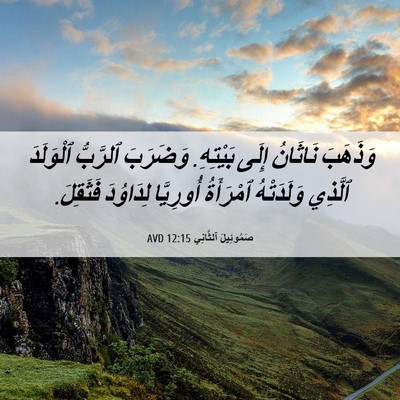 Picture 06 - صَمُوئِيلَ ٱلثَّانِي 12:15 AVD - وَذَهَبَ نَاثَانُ إِلَى - Bible Verse Picture