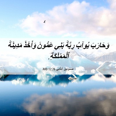 Picture 06 - صَمُوئِيلَ ٱلثَّانِي 12:26 AVD - وَحَارَبَ يُوآبُ رِبَّةَ - Bible Verse Picture