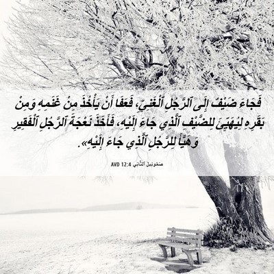 Picture 06 - صَمُوئِيلَ ٱلثَّانِي 12:4 AVD - فَجَاءَ ضَيْفٌ إِلَى - Bible Verse Picture