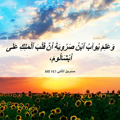 Picture 06 - صَمُوئِيلَ ٱلثَّانِي 14:1 AVD - وَعَلِمَ يُوآبُ ٱبْنُ - Bible Verse Picture