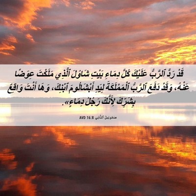 Picture 06 - صَمُوئِيلَ ٱلثَّانِي 16:8 AVD - قَدْ رَدَّ ٱلرَّبُّ - Bible Verse Picture