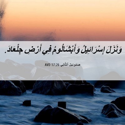 Picture 06 - صَمُوئِيلَ ٱلثَّانِي 17:26 AVD - وَنَزَلَ إِسْرَائِيلُ - Bible Verse Picture