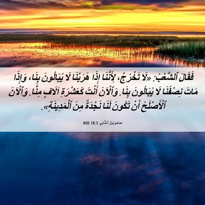 Picture 06 - صَمُوئِيلَ ٱلثَّانِي 18:3 AVD - فَقَالَ ٱلشَّعْبُ: «لَا - Bible Verse Picture