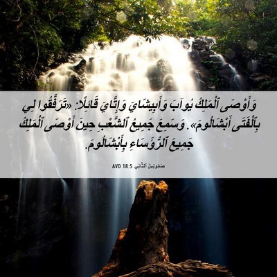 Picture 06 - صَمُوئِيلَ ٱلثَّانِي 18:5 AVD - وَأَوْصَى ٱلْمَلِكُ - Bible Verse Picture