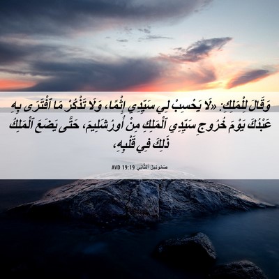 Picture 06 - صَمُوئِيلَ ٱلثَّانِي 19:19 AVD - وَقَالَ لِلْمَلِكِ: «لَا - Bible Verse Picture