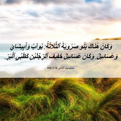 Picture 06 - صَمُوئِيلَ ٱلثَّانِي 2:18 AVD - وَكَانَ هُنَاكَ بَنُو - Bible Verse Picture